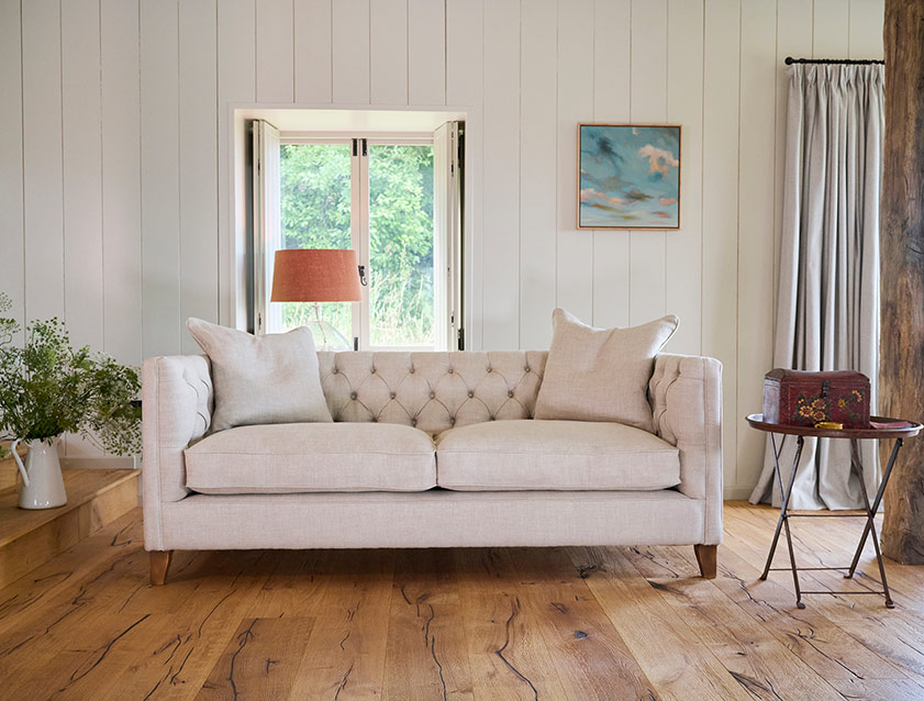 Haresfield 3 seater sofa in Sole Linen Natural